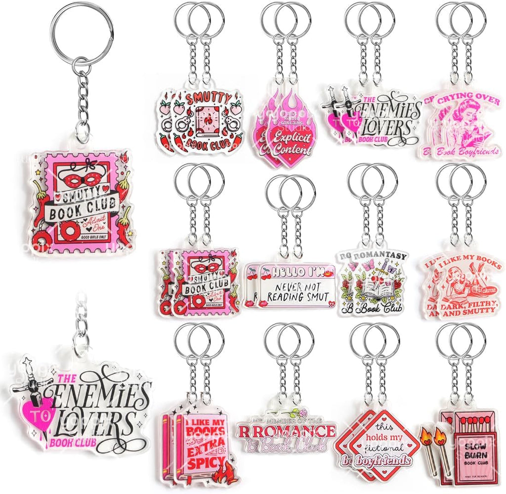 Funny Book Keychain Bookish Accessories