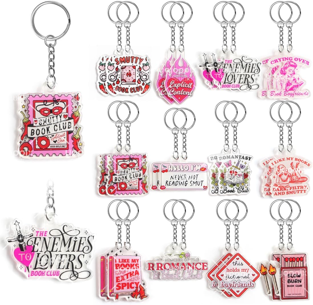 Funny Book Keychain Bookish Accessories